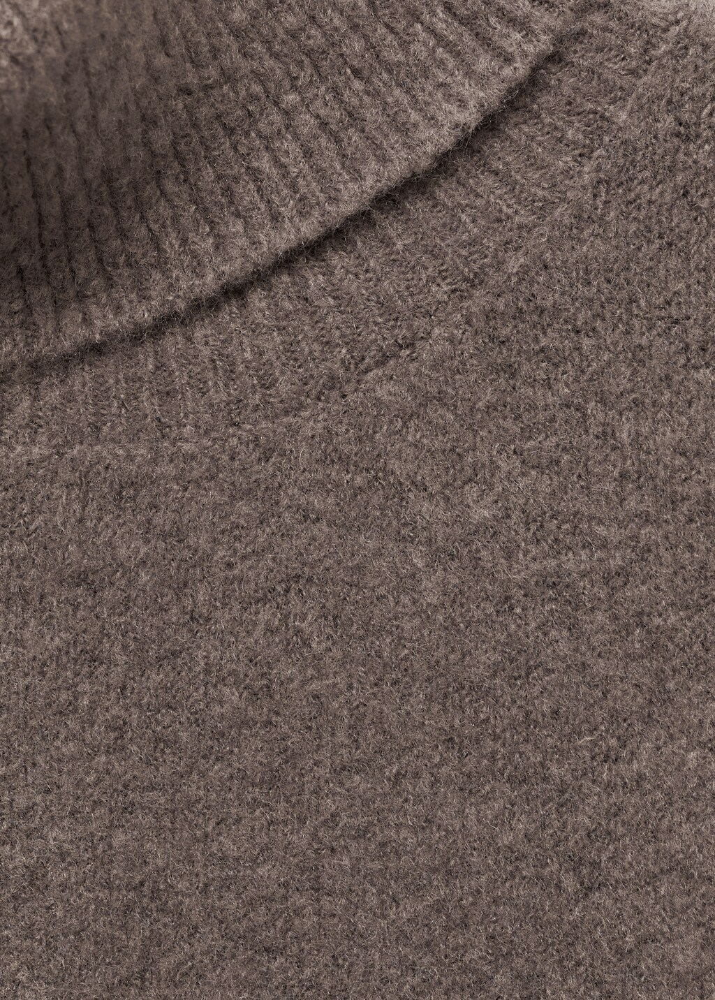 Turtleneck knit sweater - Light/Pastel Brown
