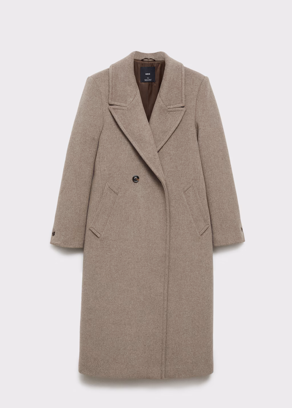 Lapels wool coat - Grey