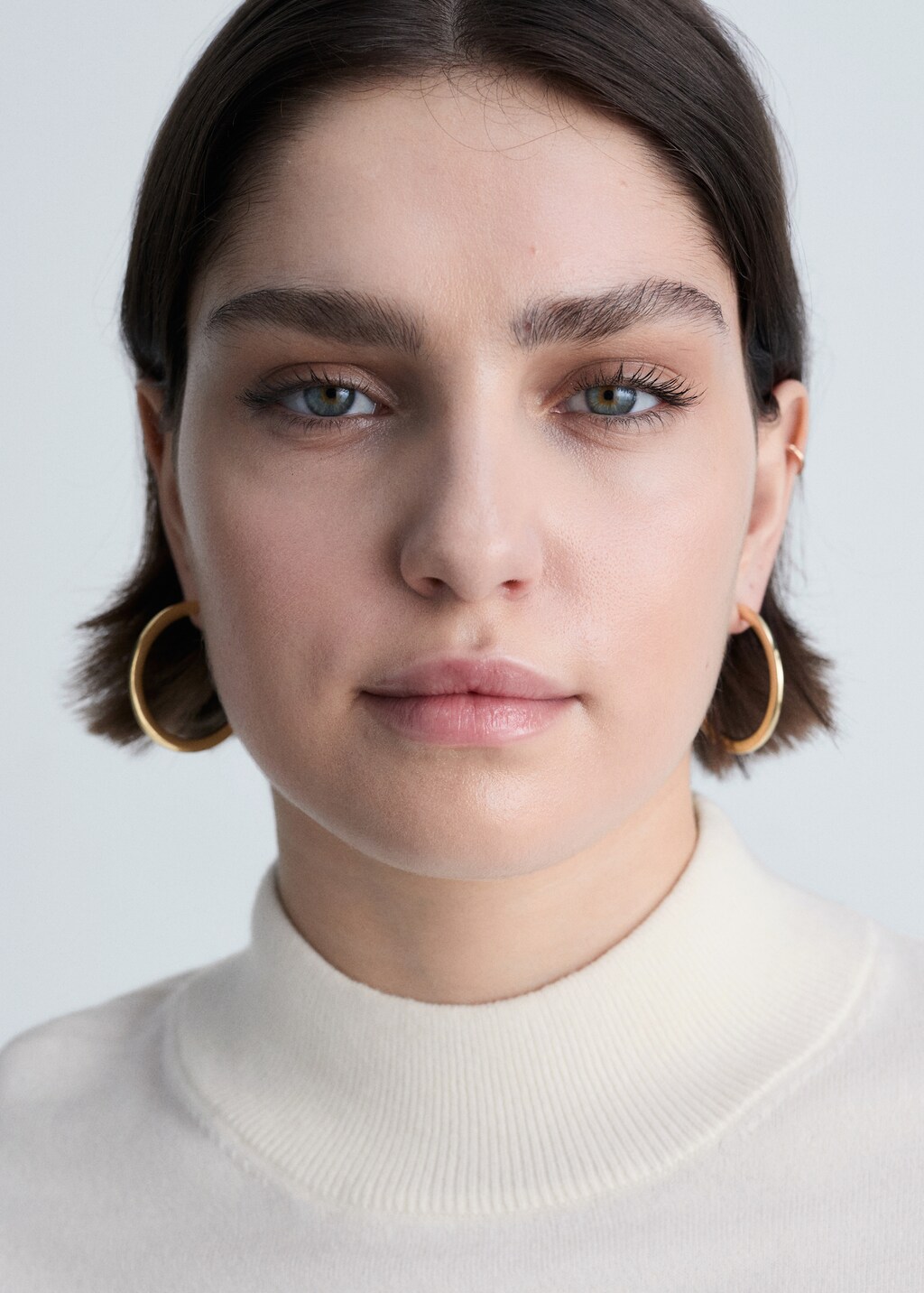 Perkins neck knitted sweater - Black