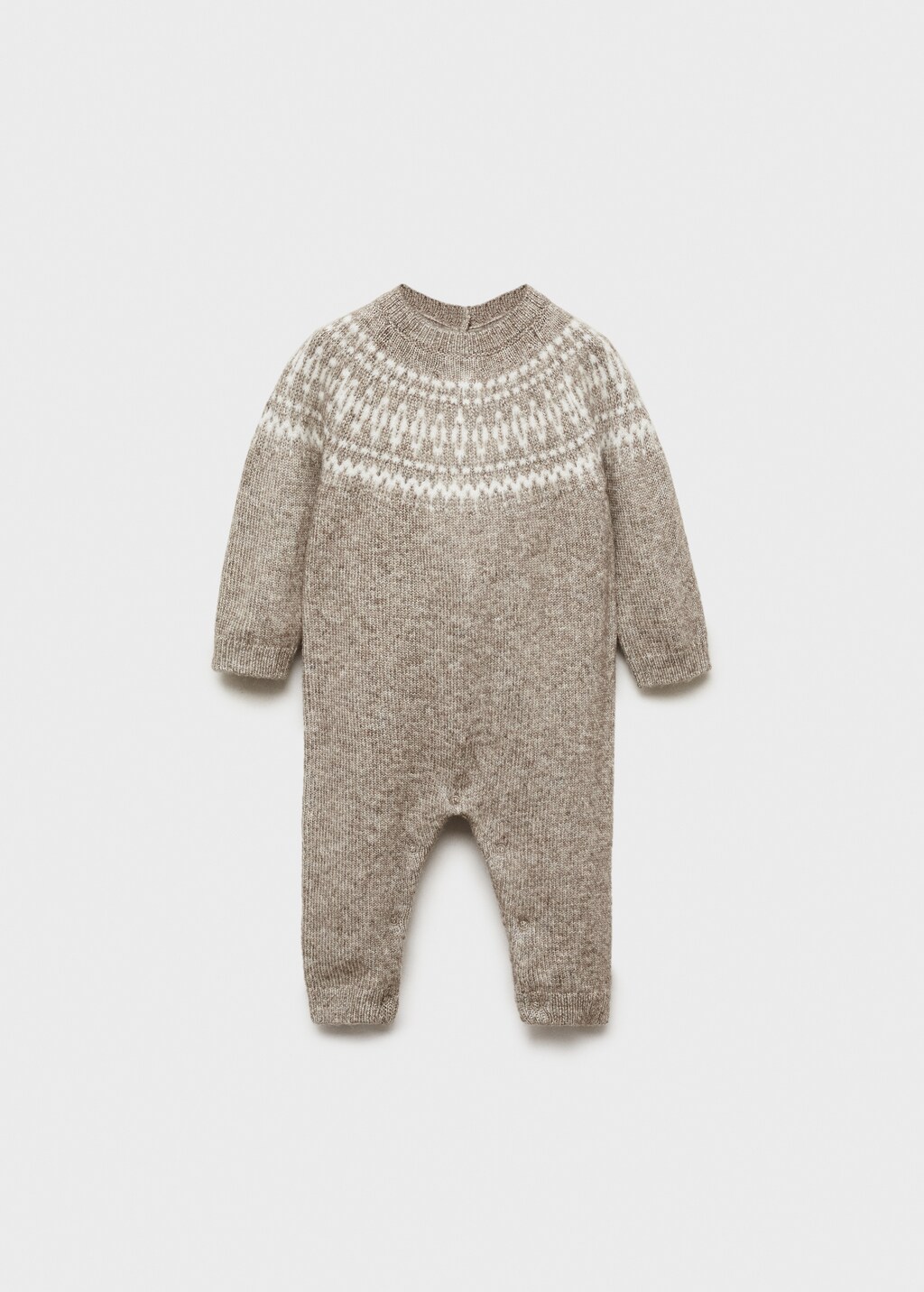 Jacquard jumpsuit - Medium Brown