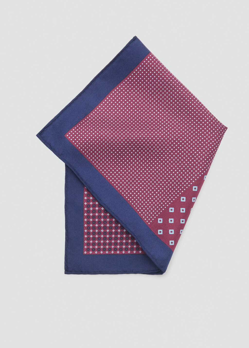 100% silk pocket square - Burgundy
