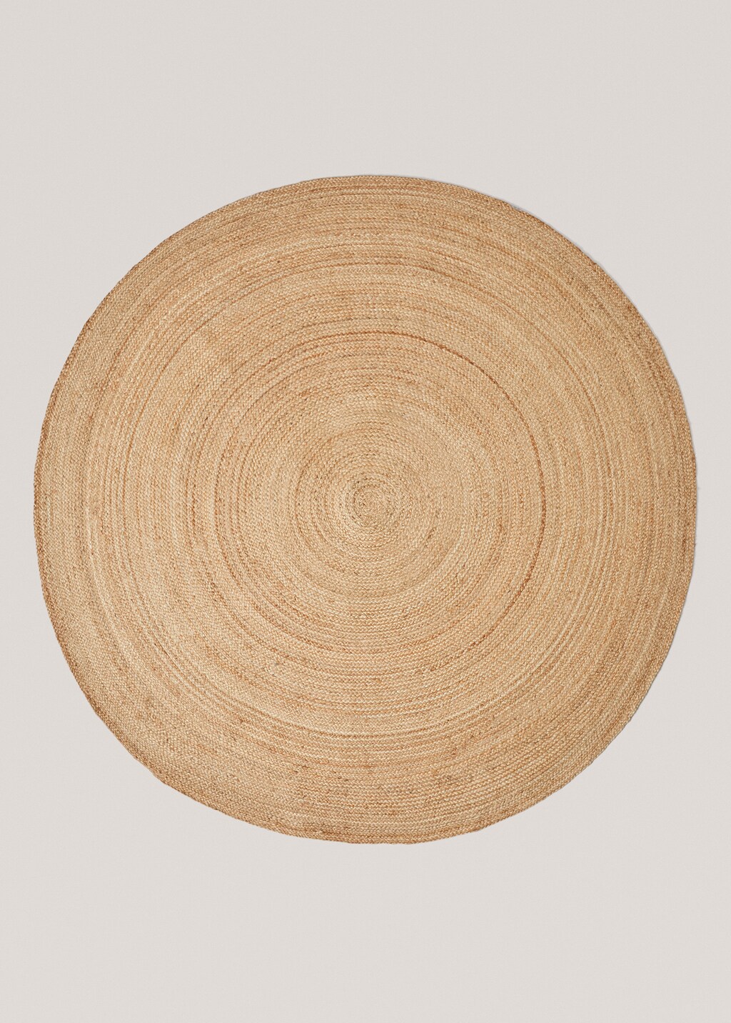 Natural fibre round carpet 180cm - Beige