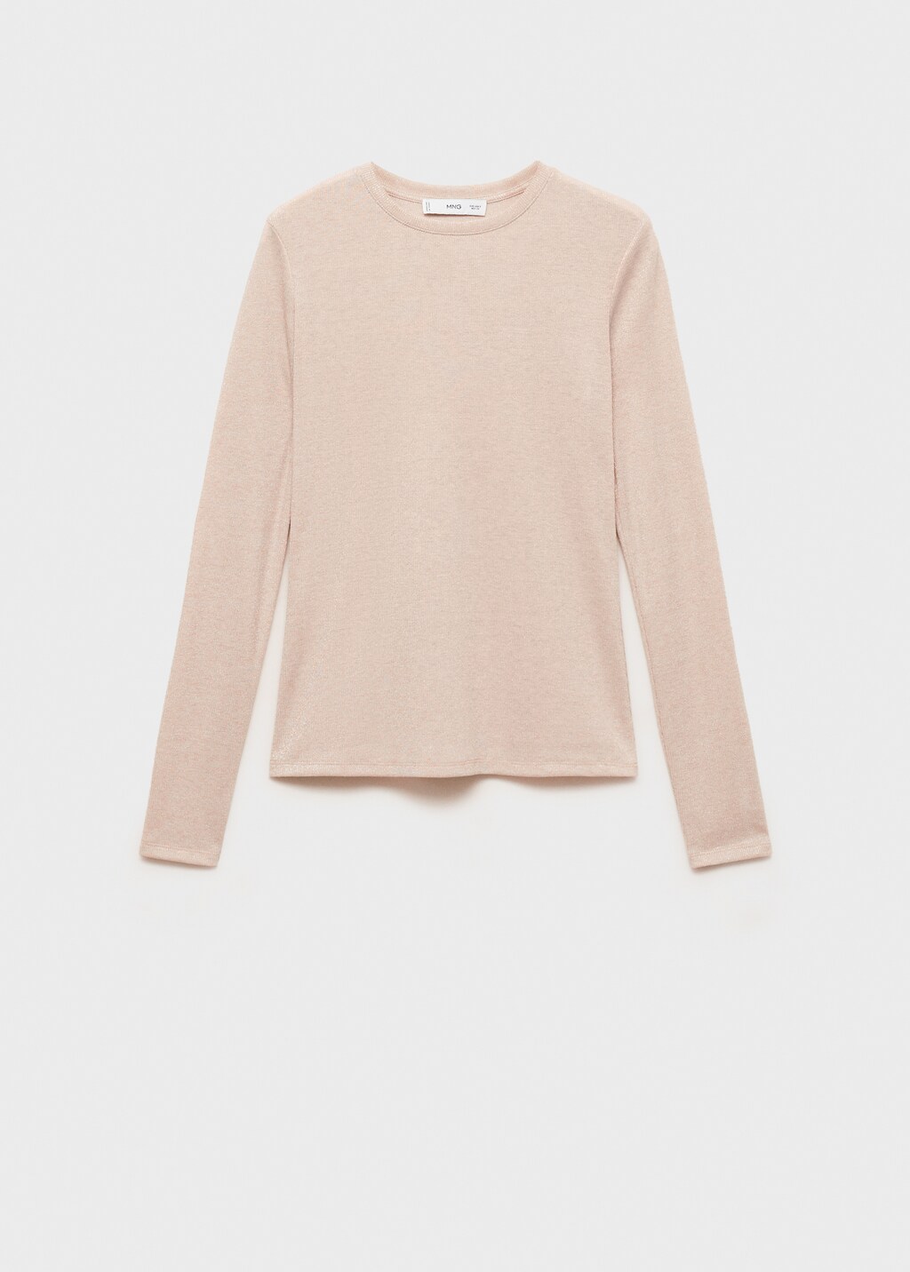 Lurex knitted t-shirt - Black