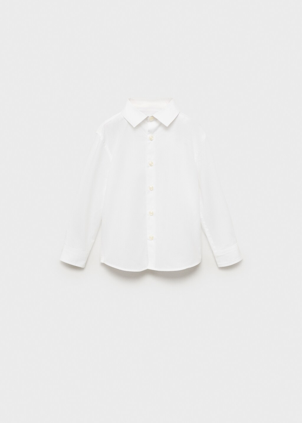 Cotton poplin shirt - White