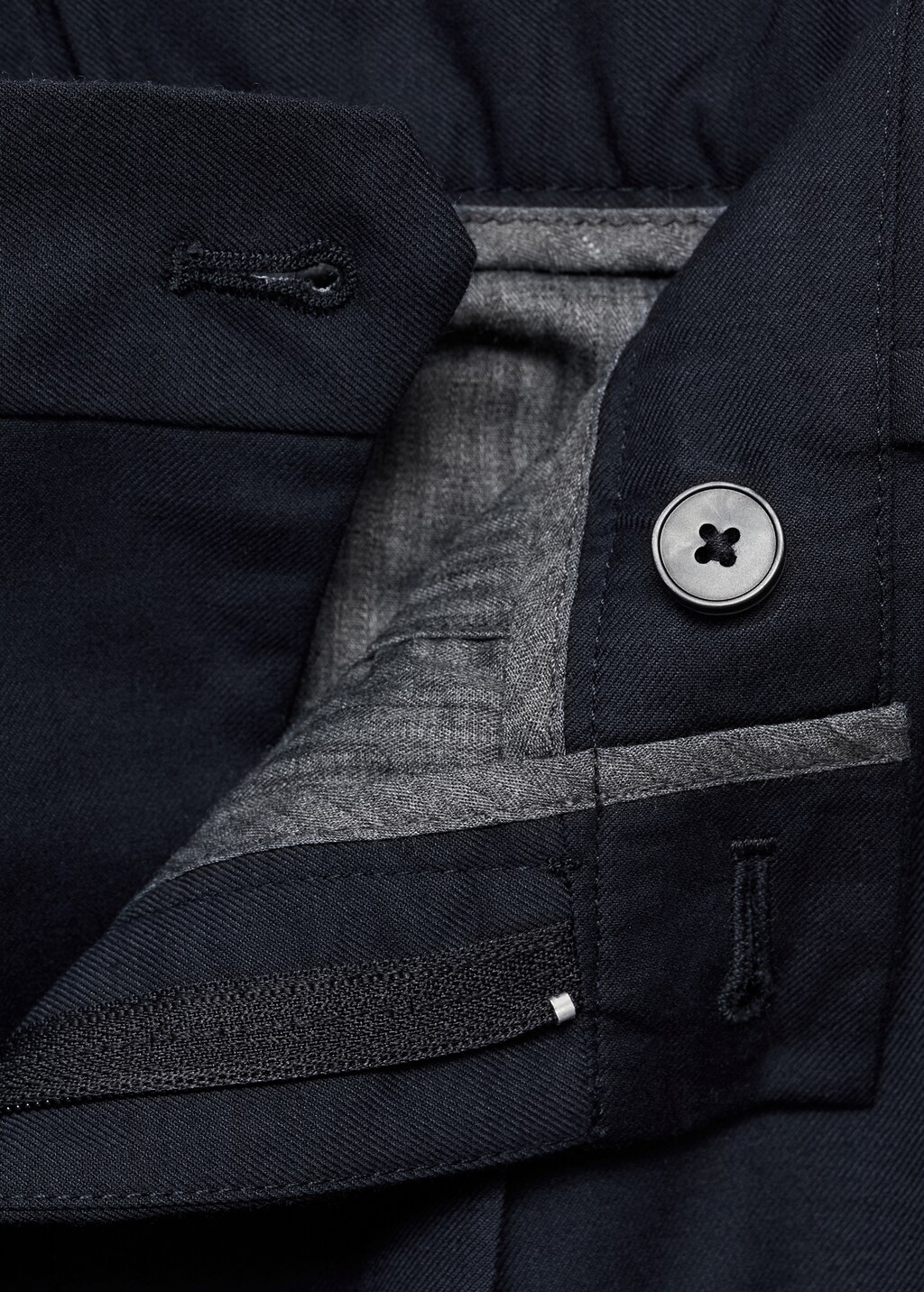 Pleated slim-fit trousers - Dark Heather Grey