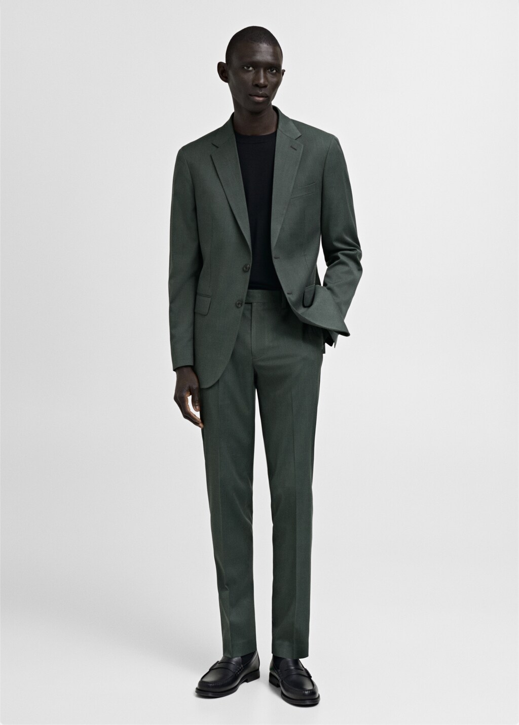 Milan slim-fit suit trousers - Grey