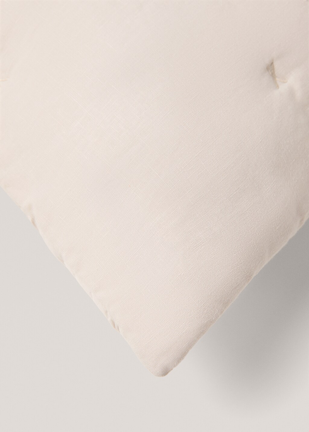 100% linen cushion cover 60x60cm - White