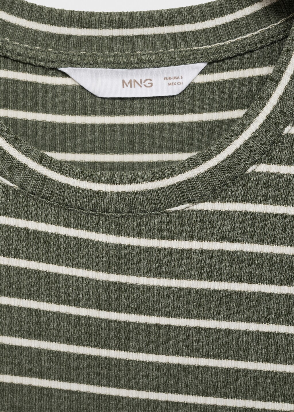 Striped long dress - Khaki