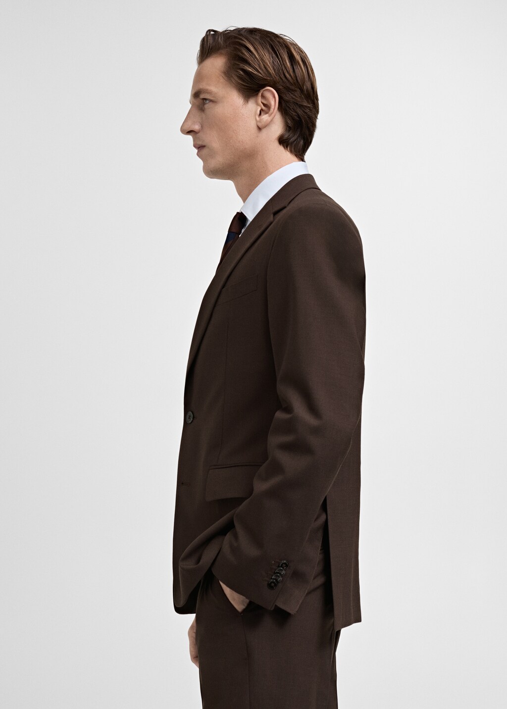 Turin 100% wool suit jacket - Dark Navy