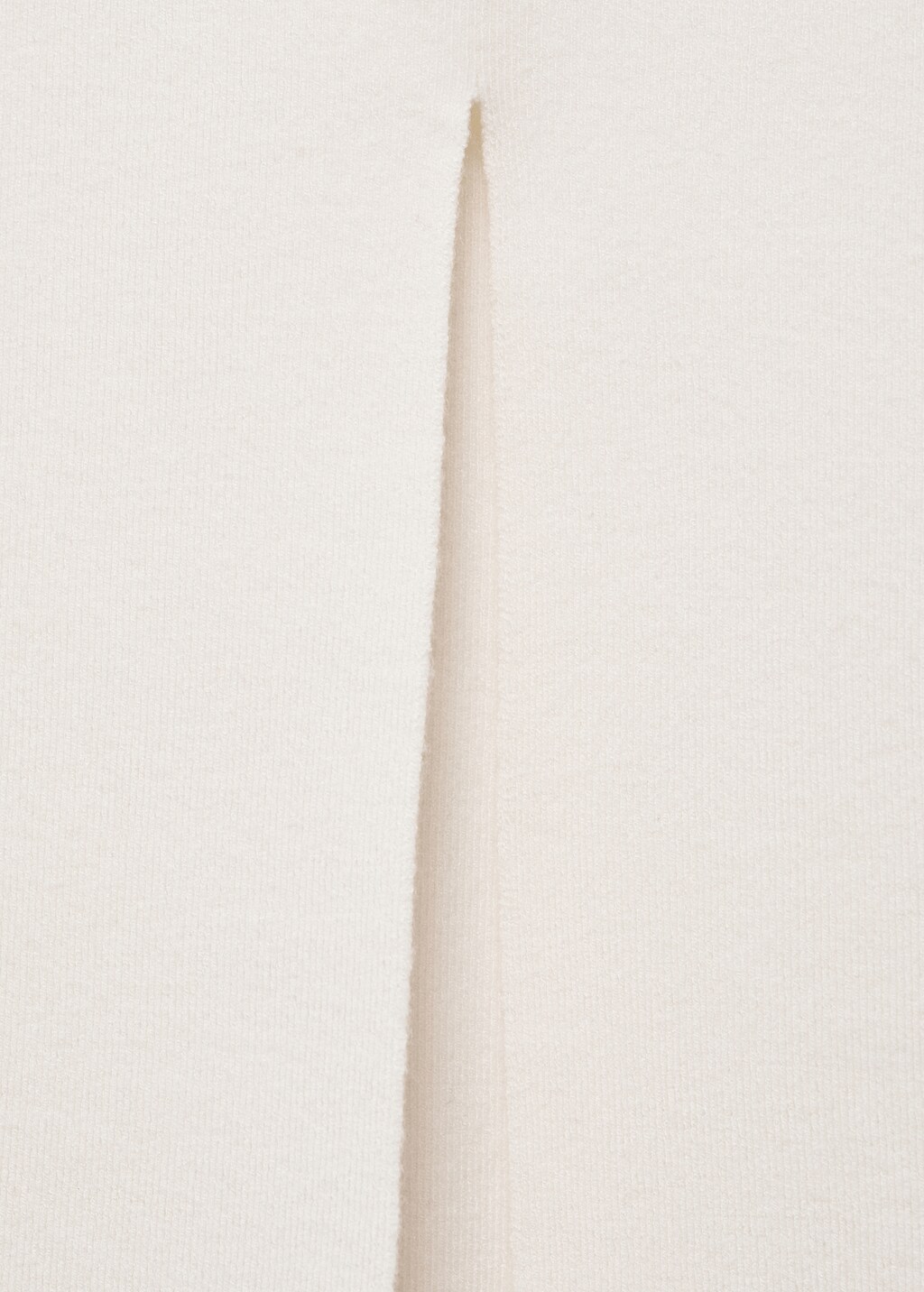 Fine knit midi skirt - Ecru