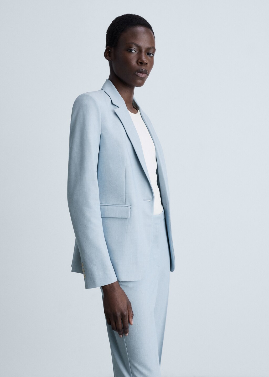 Straight suit trousers - Pastel Pink