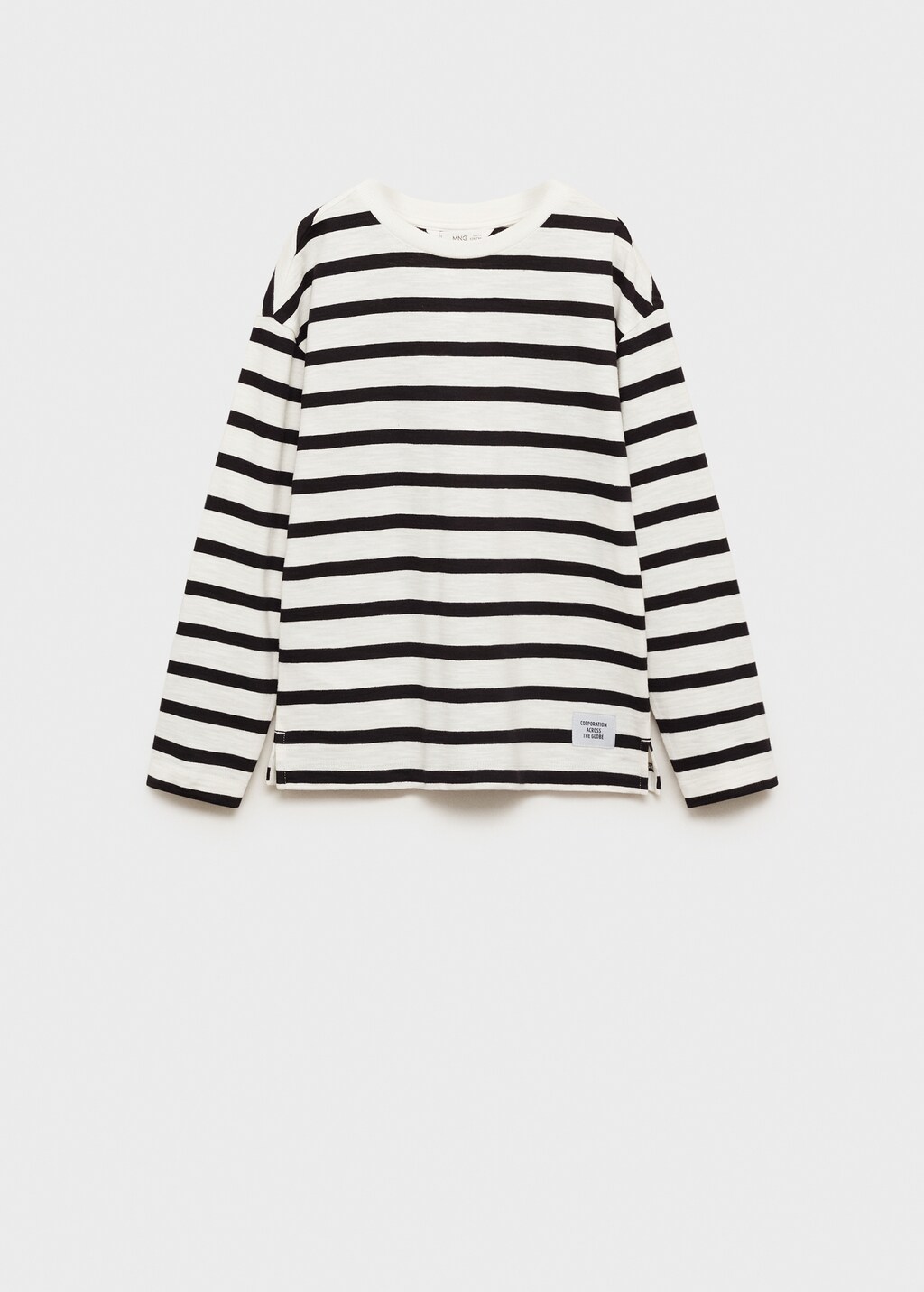 Striped long sleeves t-shirt - Black