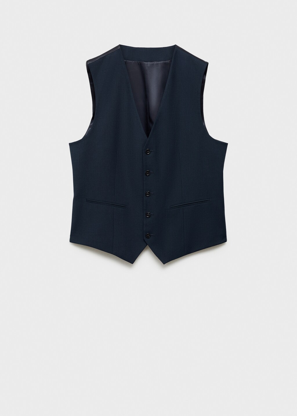 Slim-fit suit waistcoat - Dark Navy