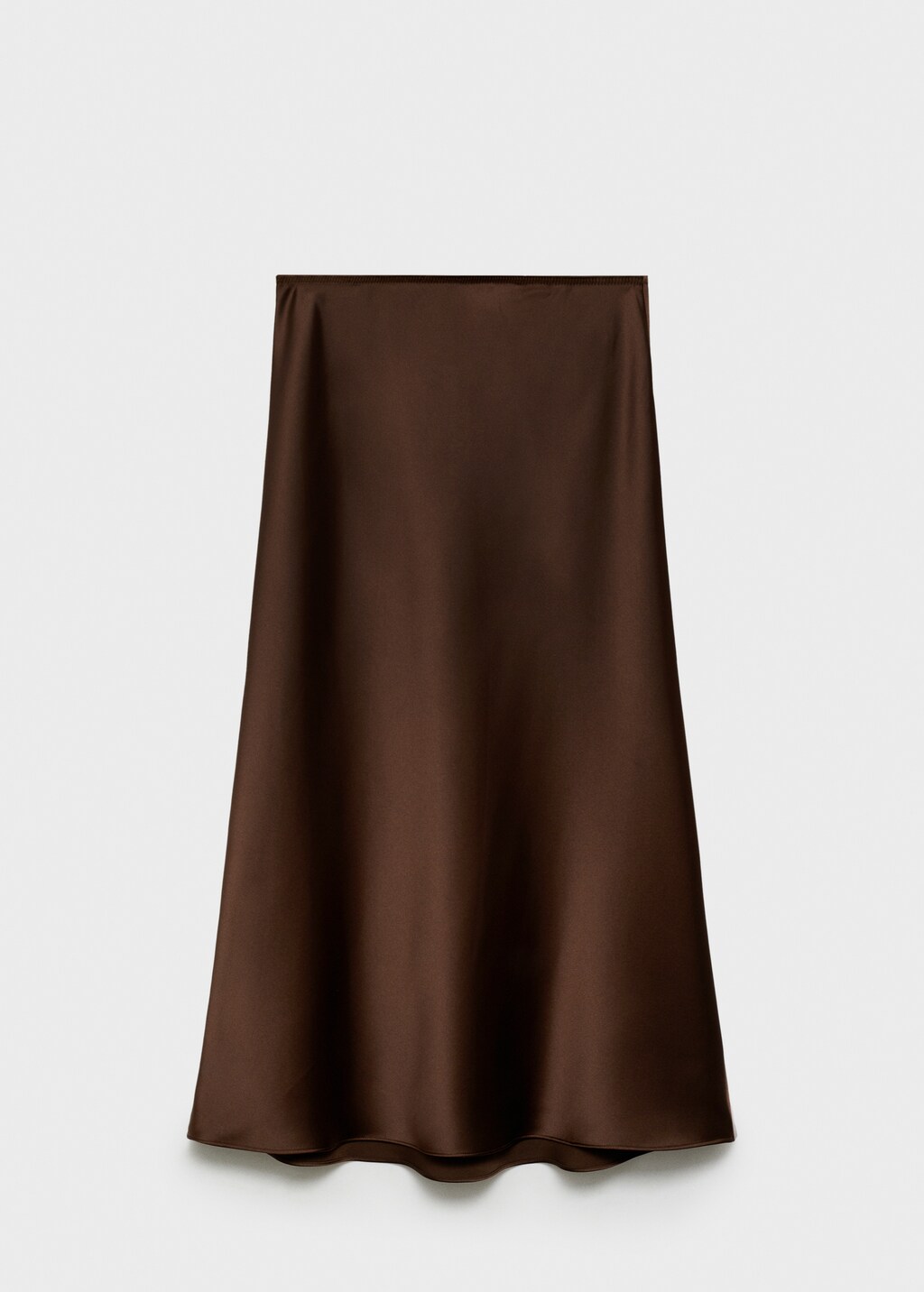 Midi satin skirt - Burgundy
