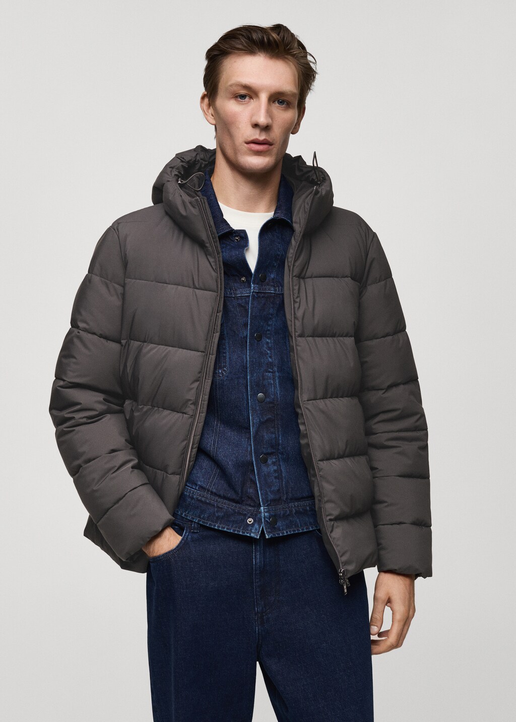 Thermoregulating waterproof padded anorak - Black