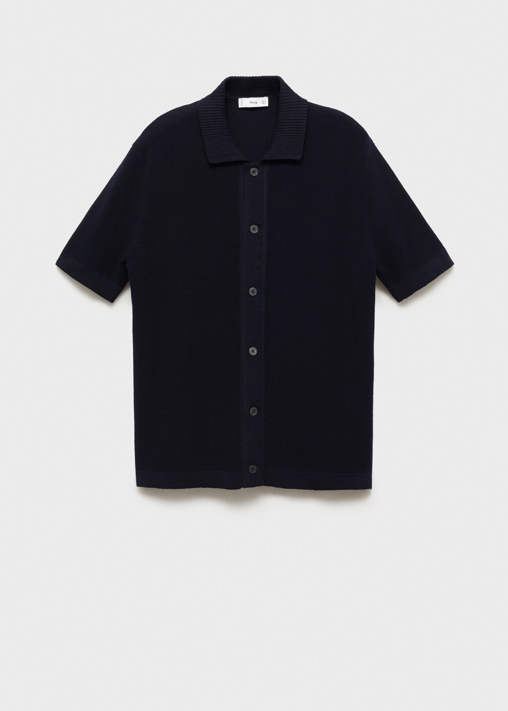 100% cotton knitted polo structure - Dark Navy