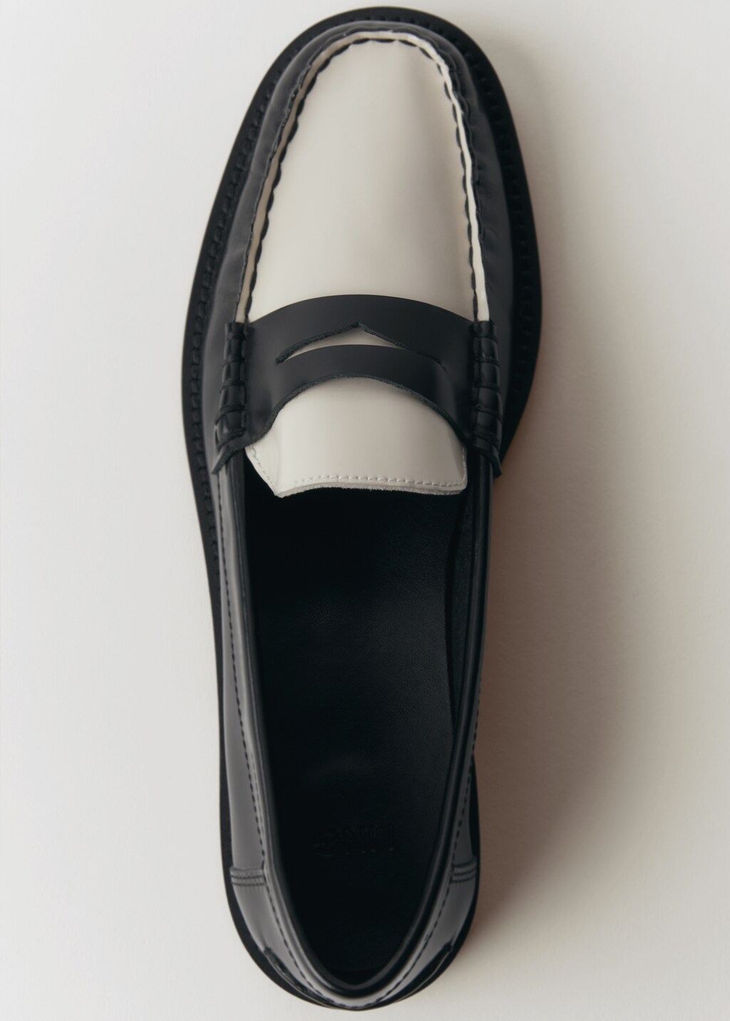 Leather loafers - Ecru