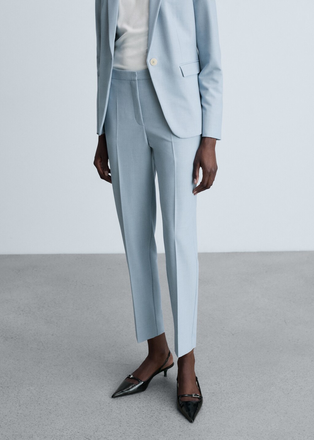 Straight suit trousers - Pastel Pink