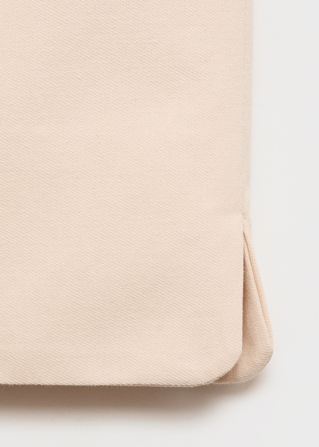 Cotton crop top with buttons - Ecru