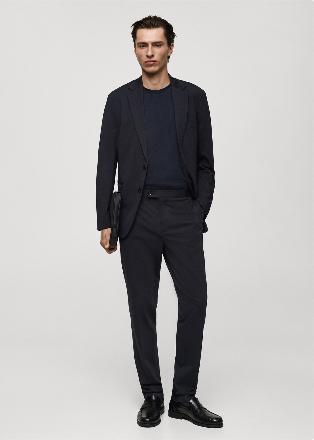 Zurich slim-fit suit jacket - Dark Navy
