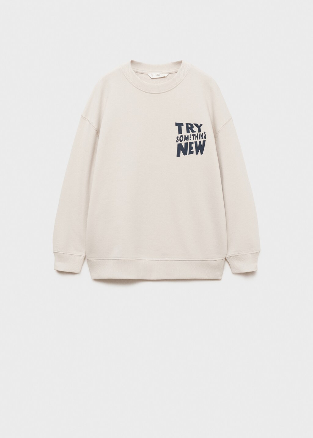 Printed cotton sweatshirt - Blue
