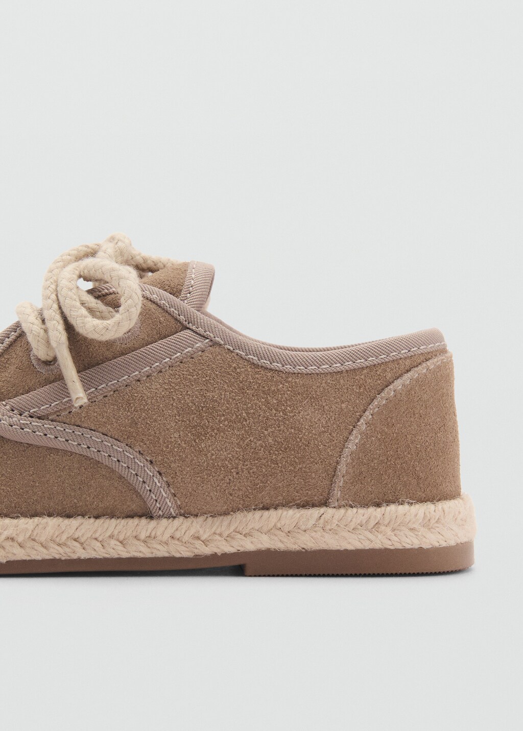 Lace-up leather shoes - Sand