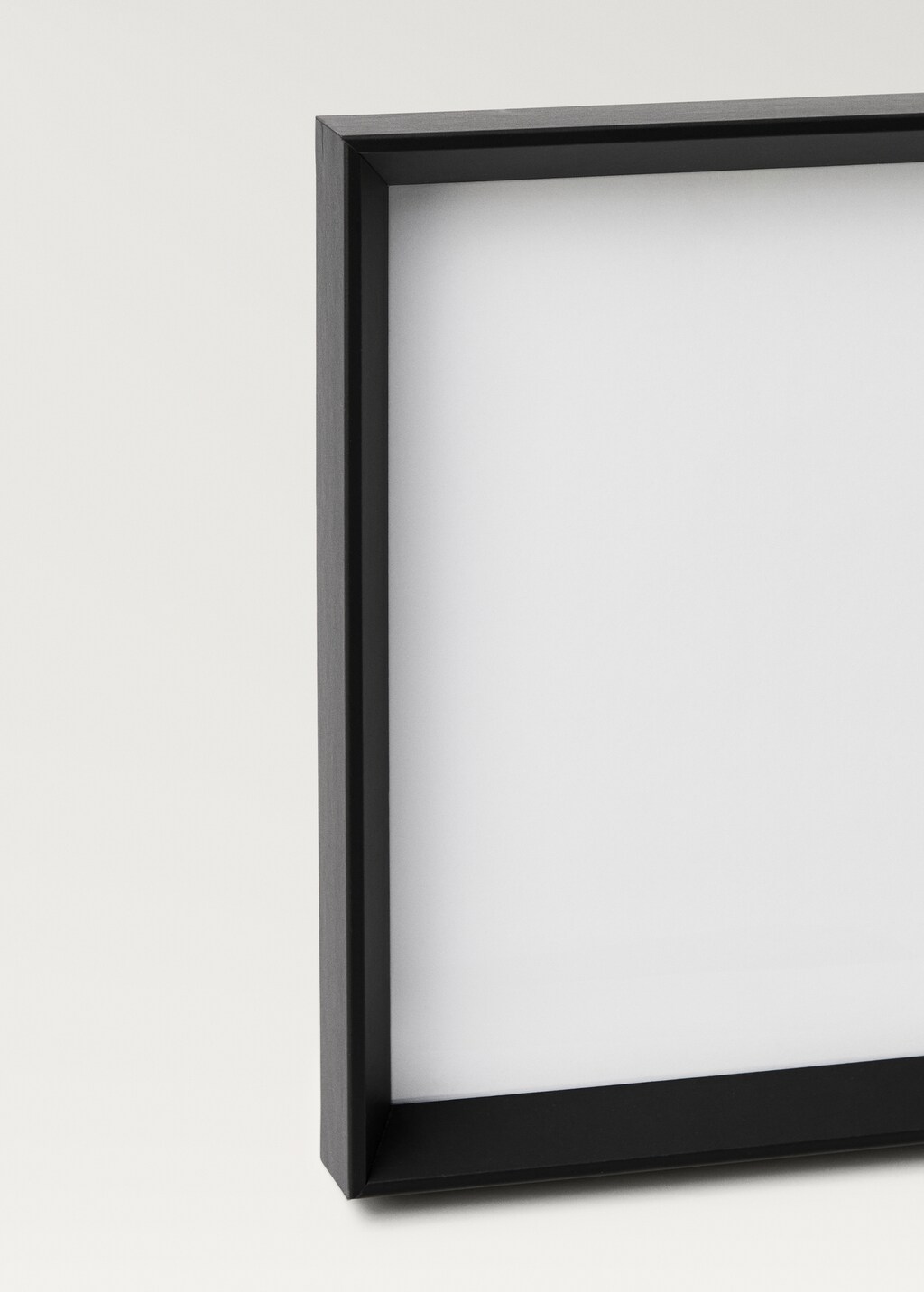 Extra-large bevelled wooden frame - Brown