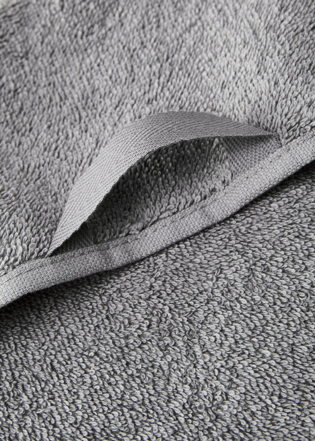 Terry cotton face towel - White