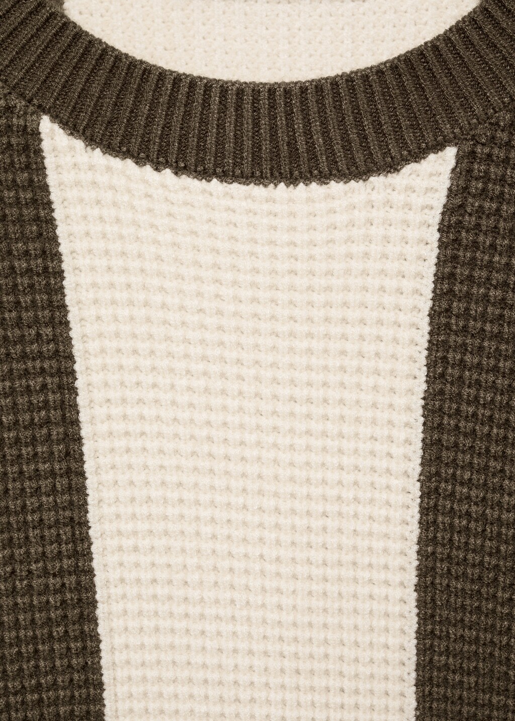 Knit striped sweater - Black