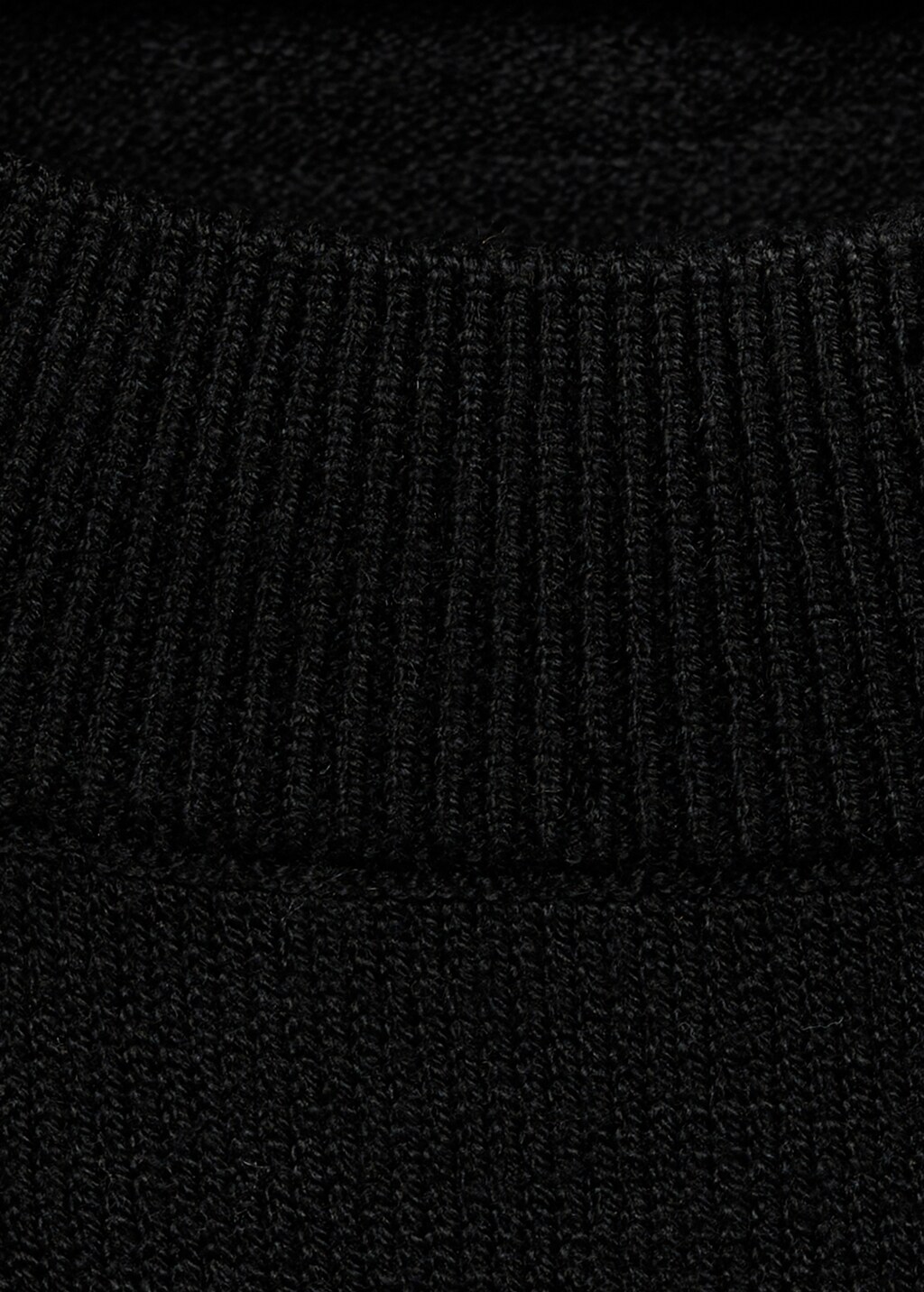 Combined knitted sweater - Medium Brown