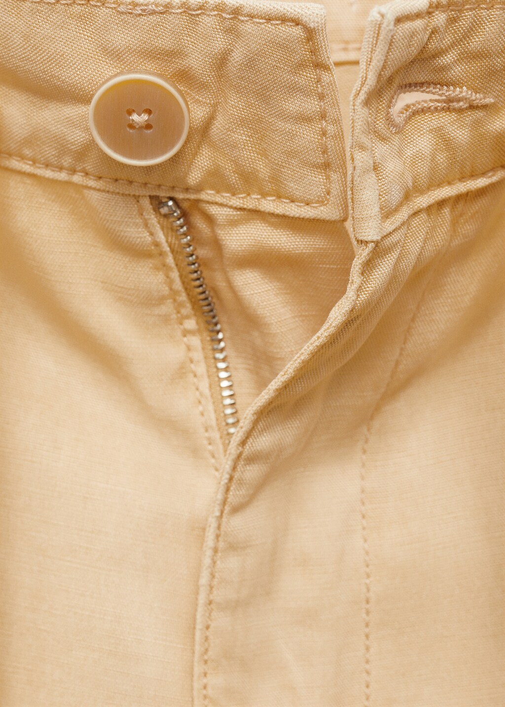 Lyocell trousers with adjustable drawstring - Khaki