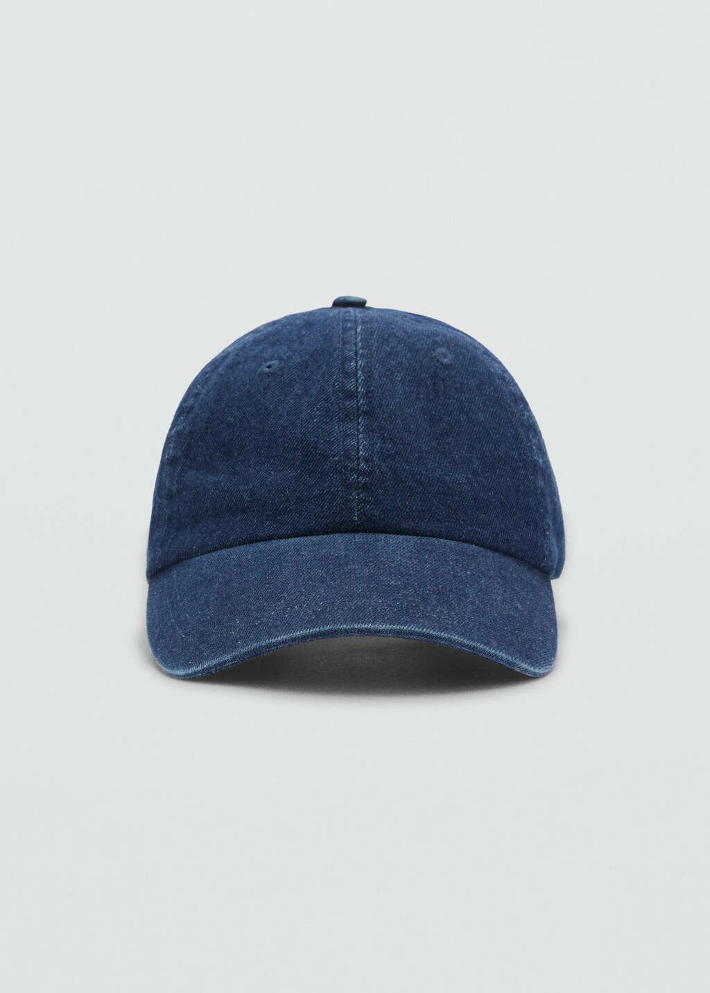 Denim cap with visor - Dark Blue