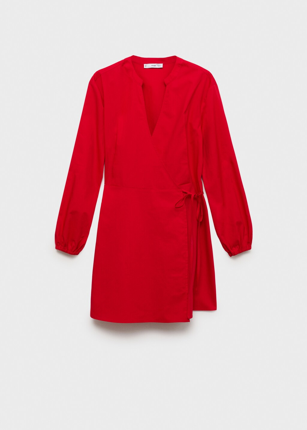 Cotton wrap dress - Blue