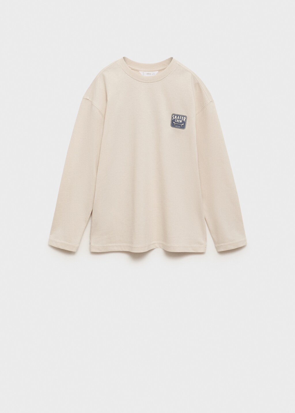 Printed cotton-blend t-shirt - Ice Grey