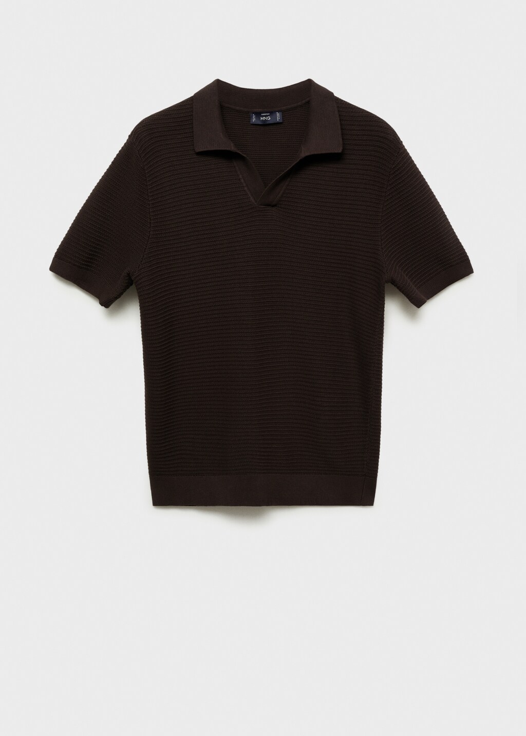 100% cotton knitted polo structure - Sky Blue