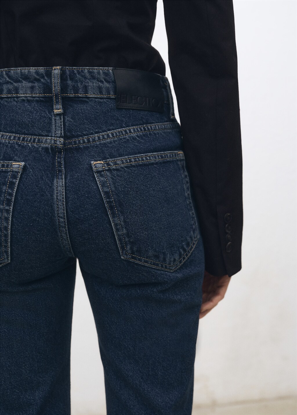 High-waist flared jeans - Dark Blue