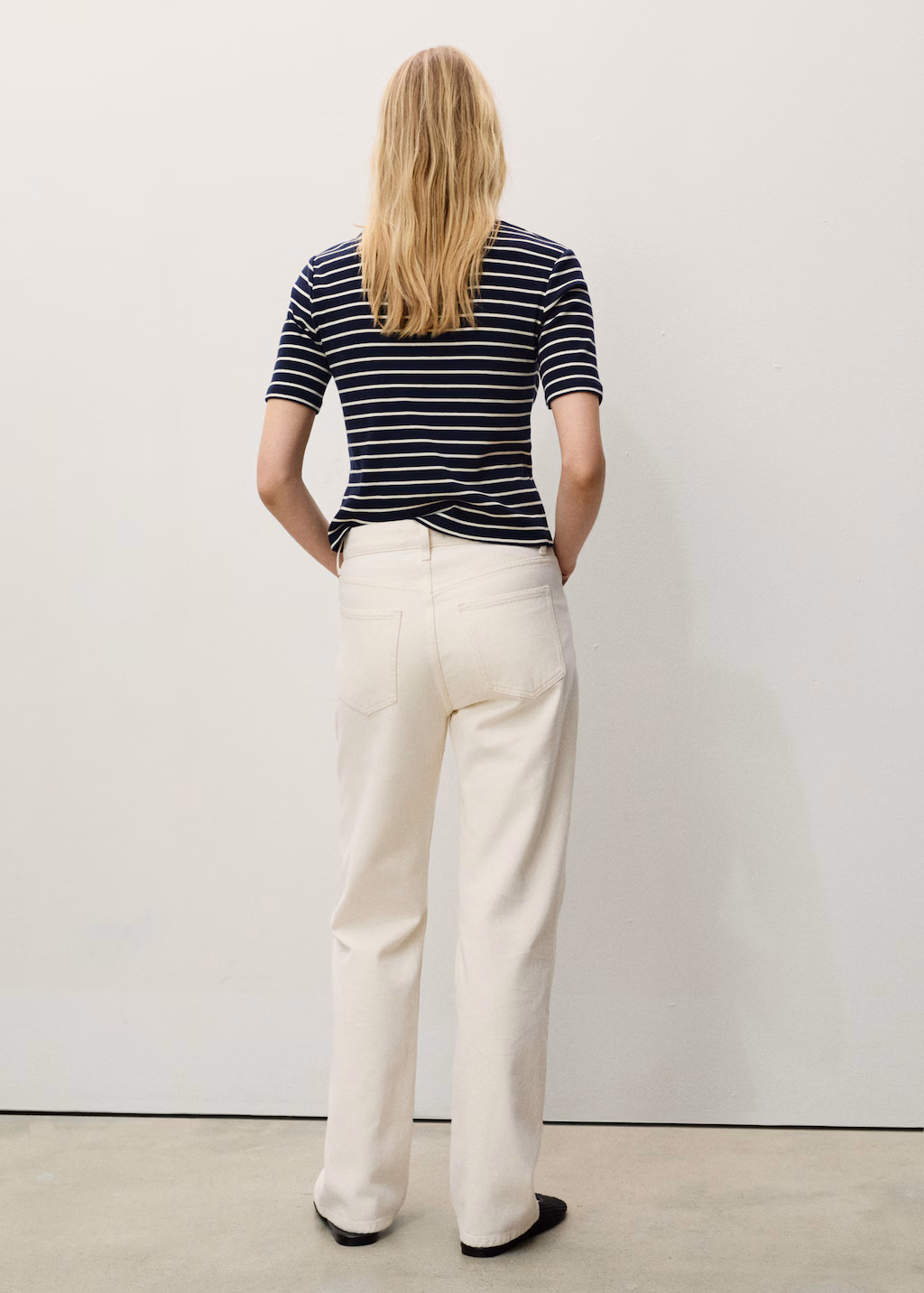 Matilda medium-rise straight-fit jeans - Black denim