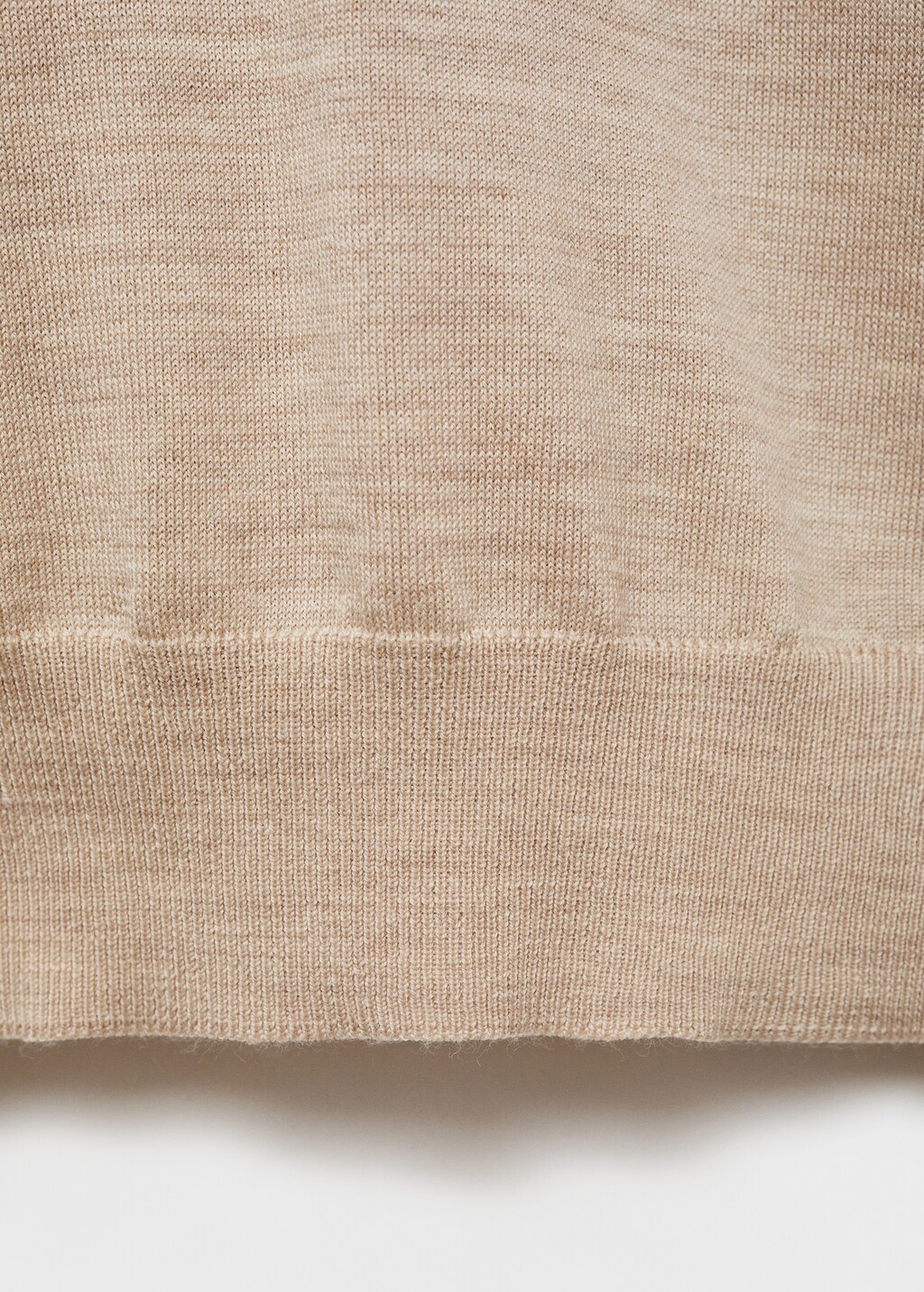 100% merino wool polo sweater - Dark Green