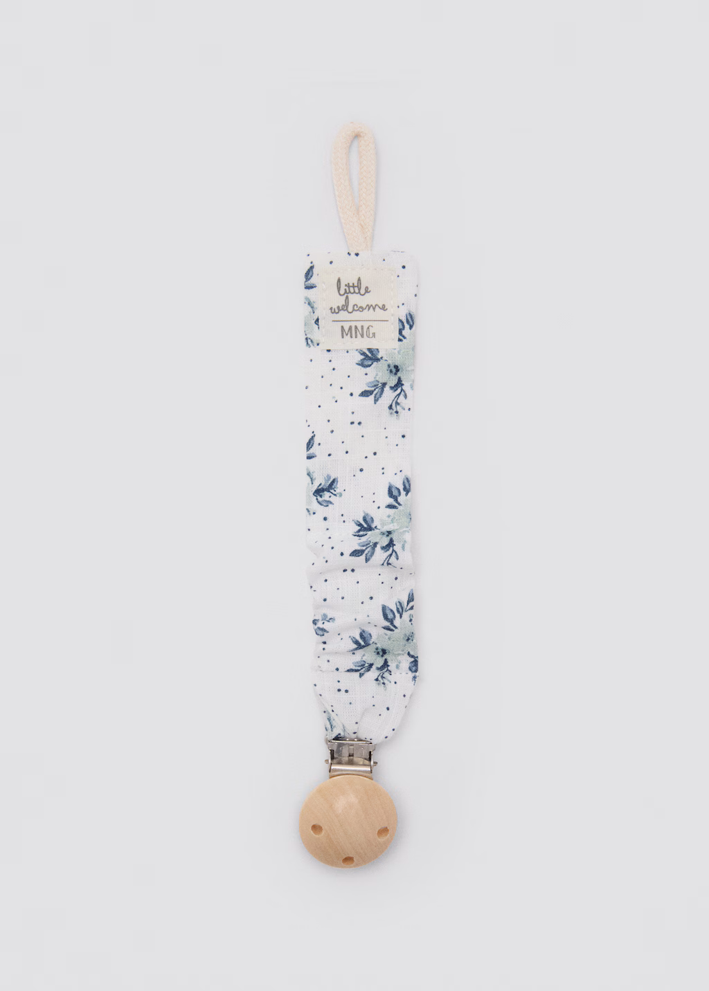 Printed brooch pacifier holder - Off White