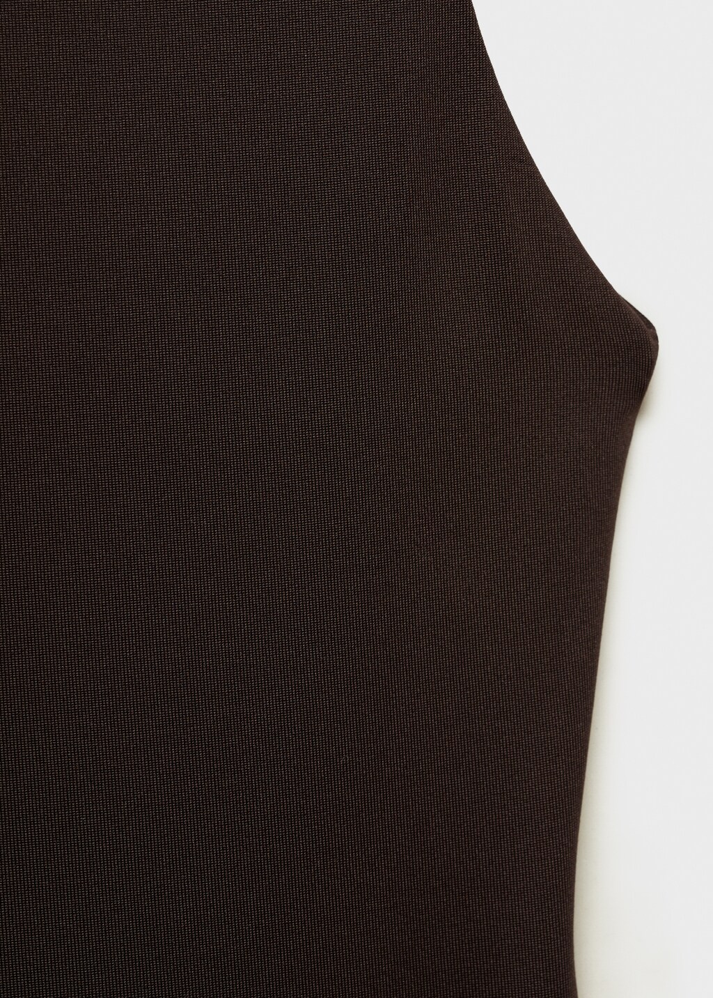 Long dress with back opening - Black