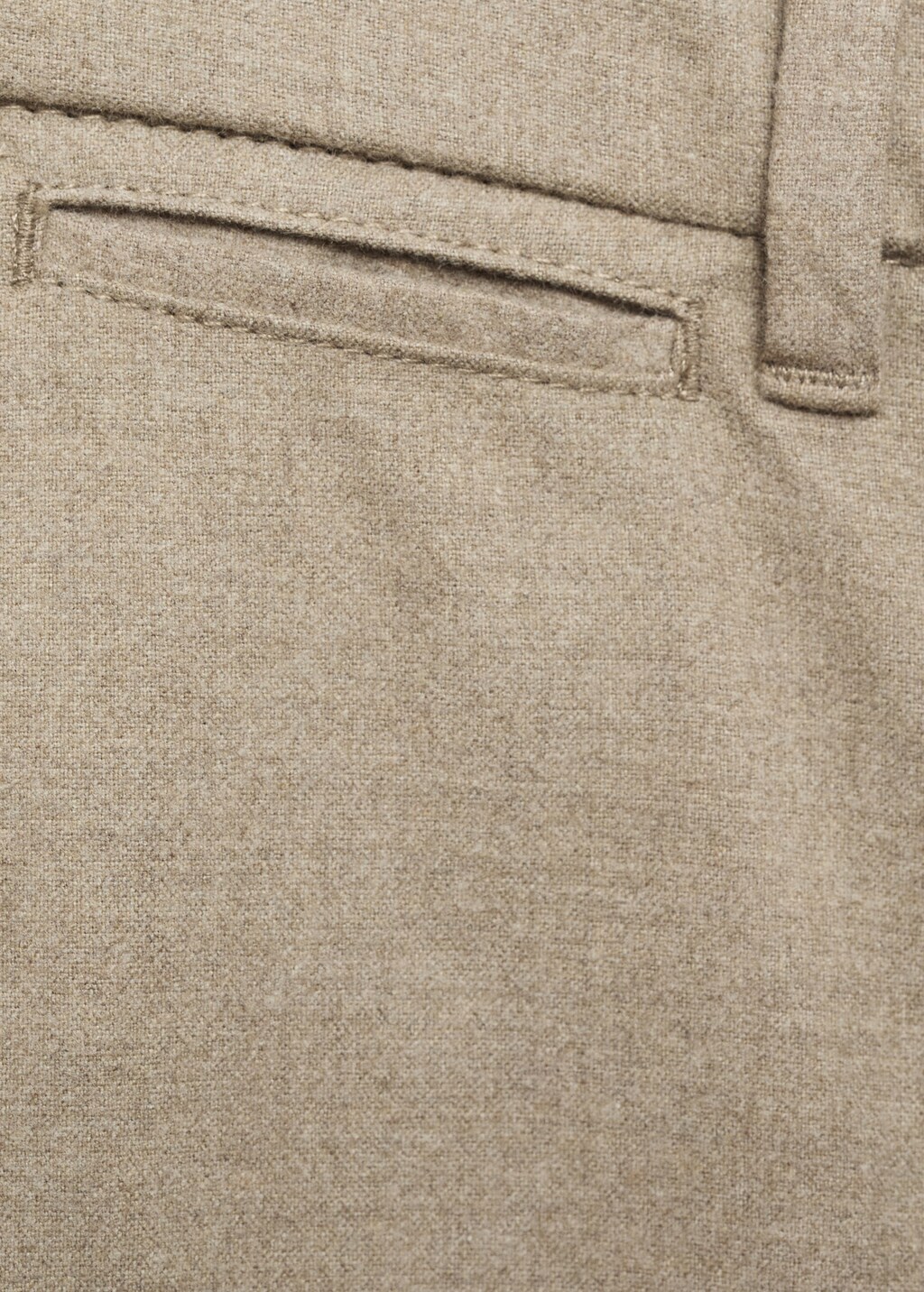 Regular-fit flannel trousers - Light Heather Grey