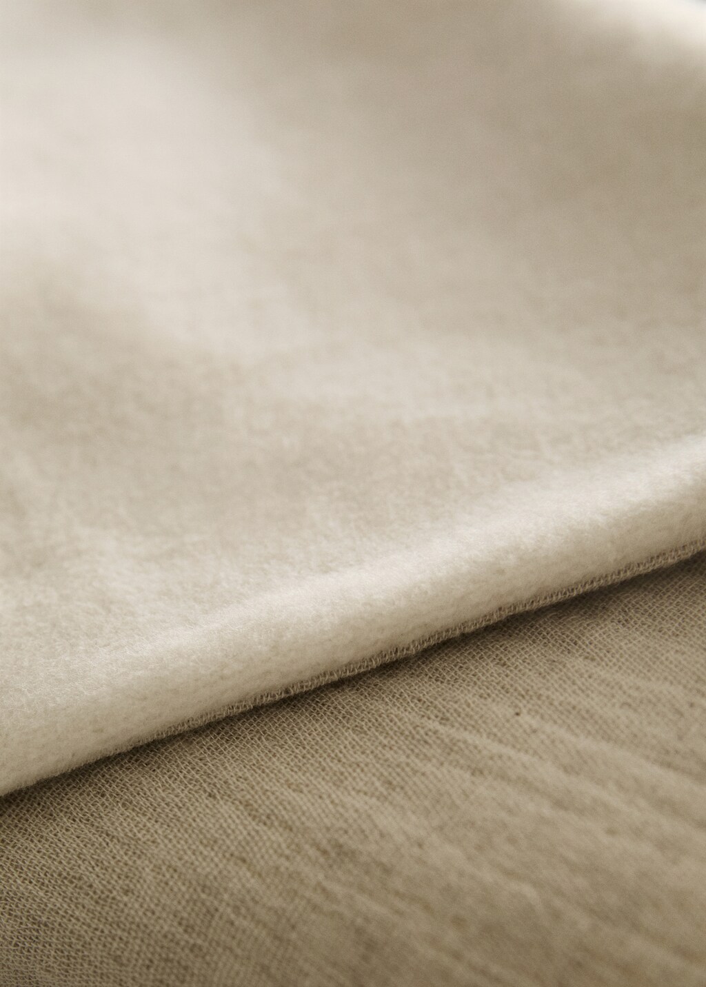 Soft reversible children's blanket - Sand