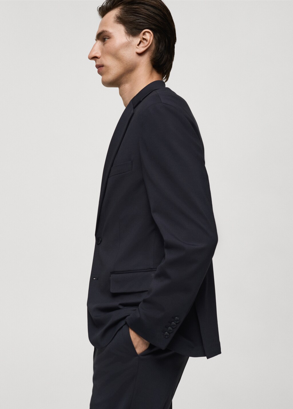 Zurich slim-fit suit jacket - Dark Navy