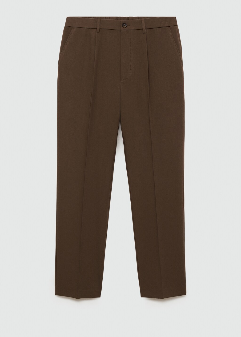 Regular-fit pleated flowy trousers - Grey