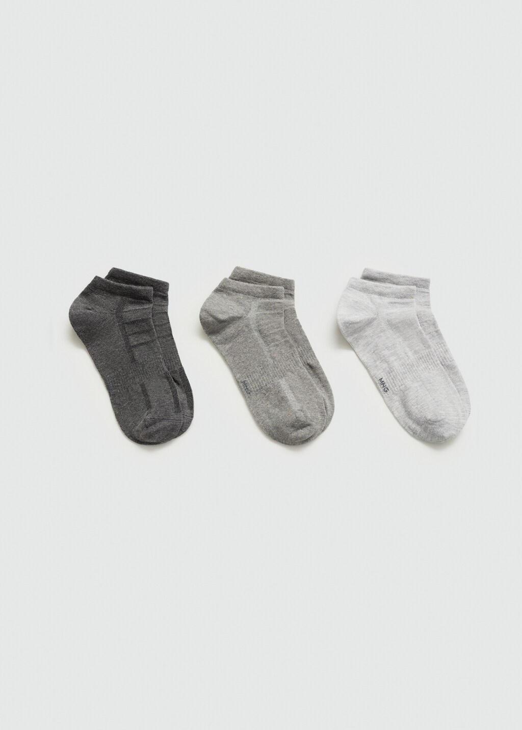 3-pack of ribbed cotton socks - Black