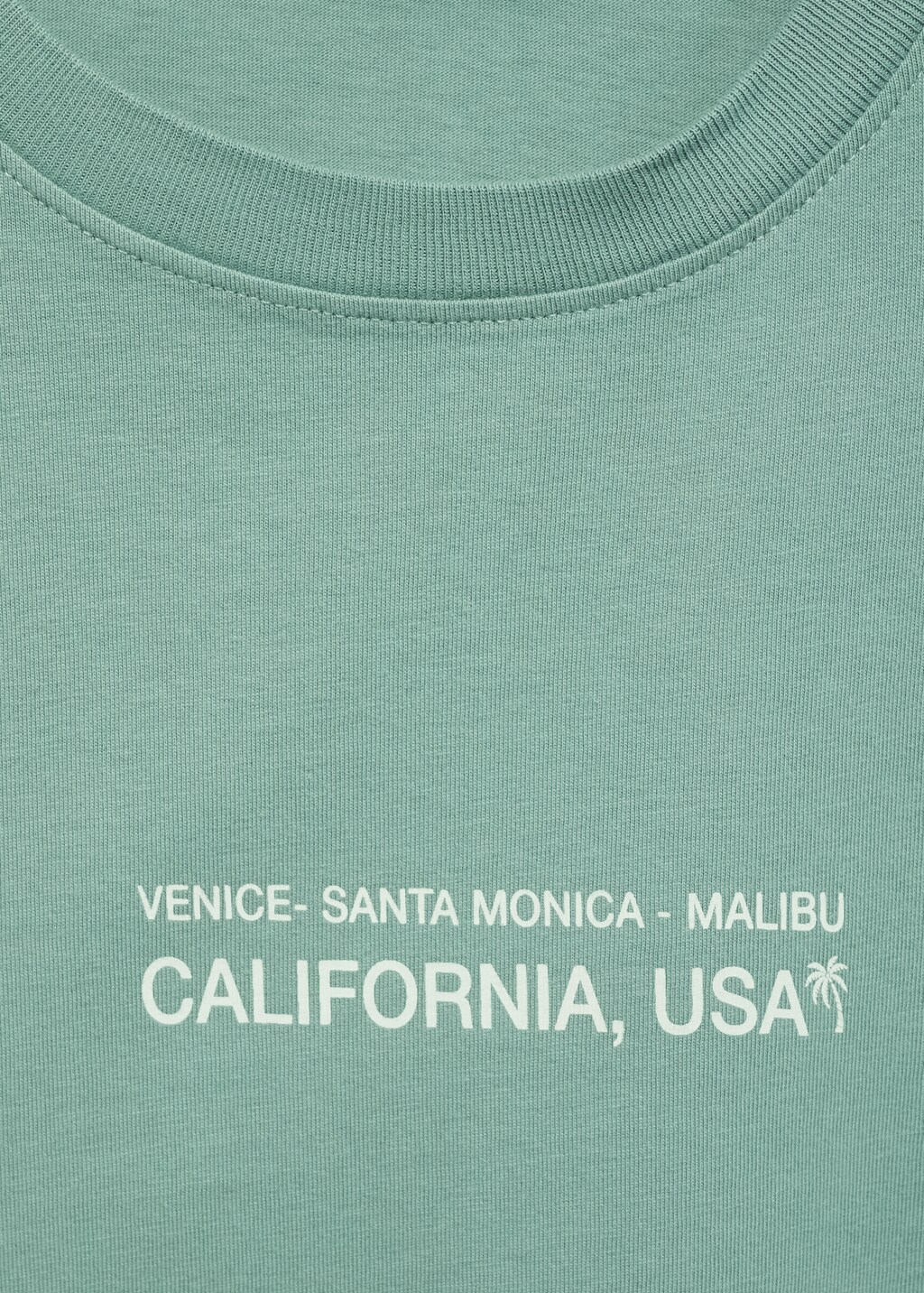 Message cotton T-shirt - Green