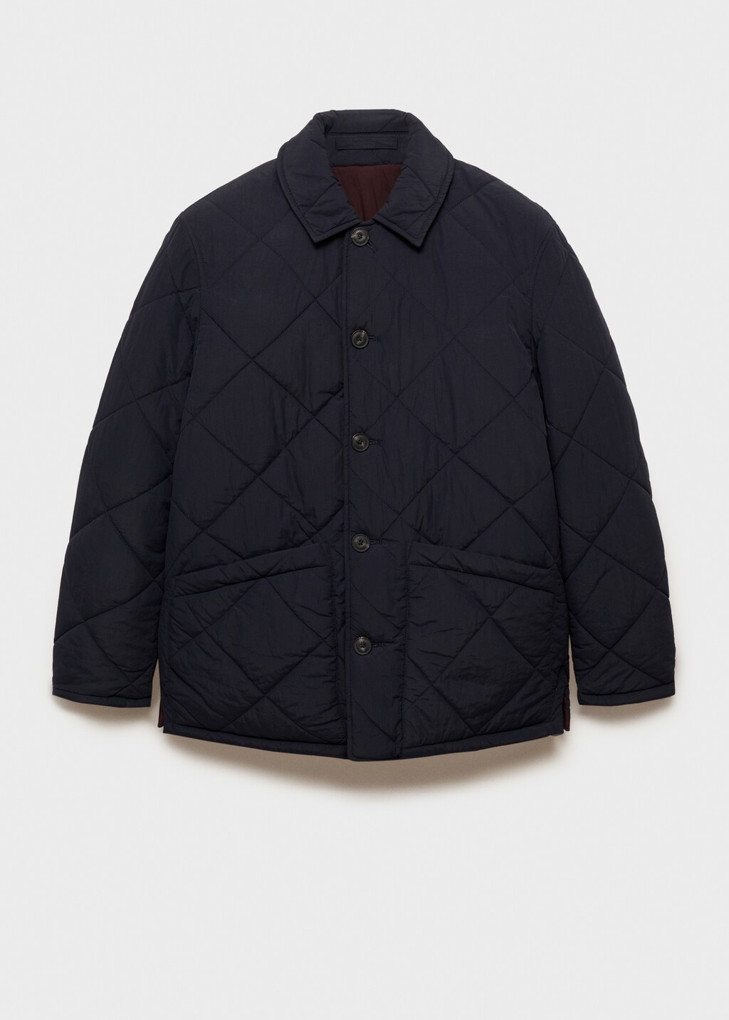 Two-tone reversible quilted jacket - Dark Navy