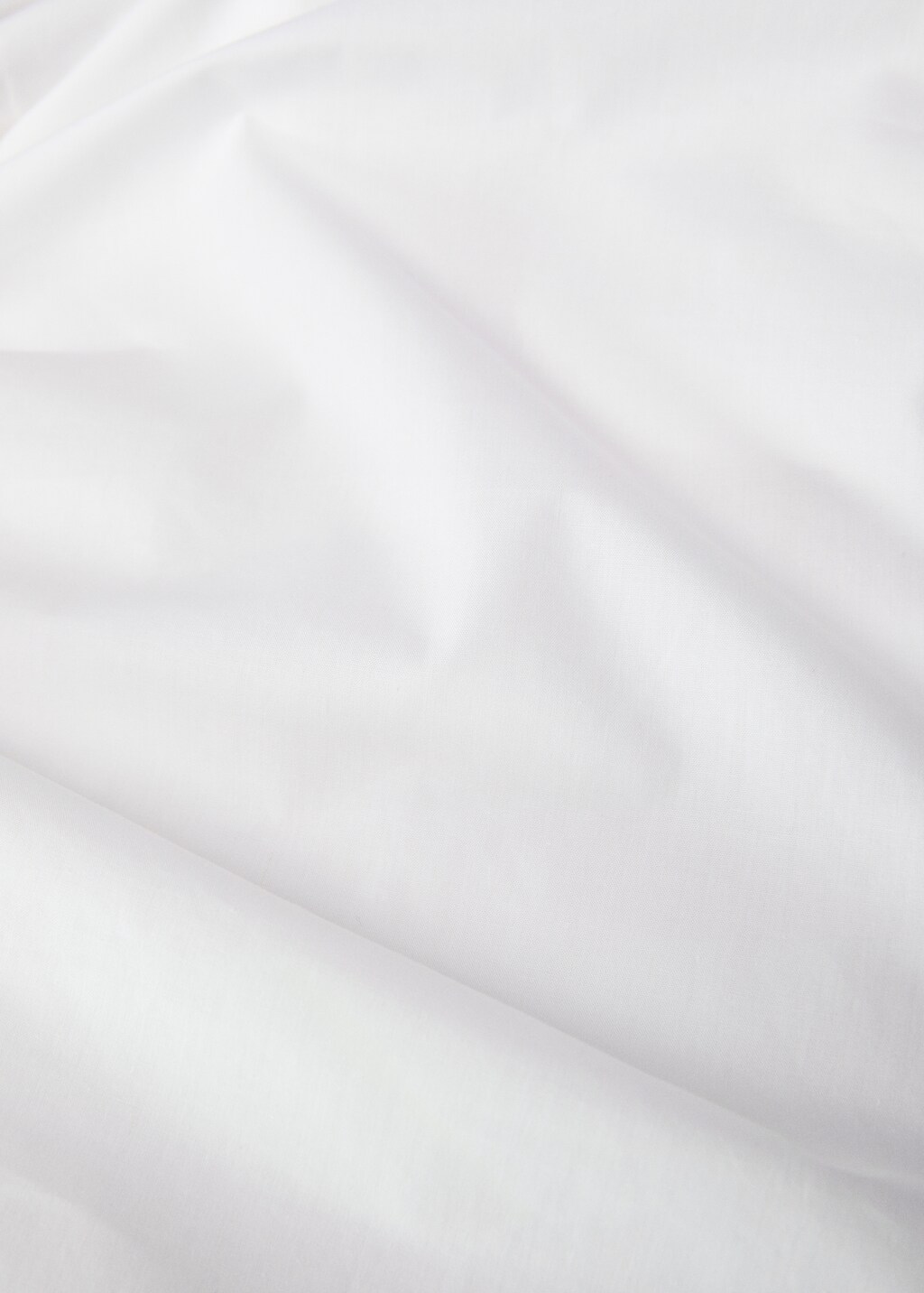 Percale cotton duvet cover with overlock for 180 cm bed - Light/Pastel Grey