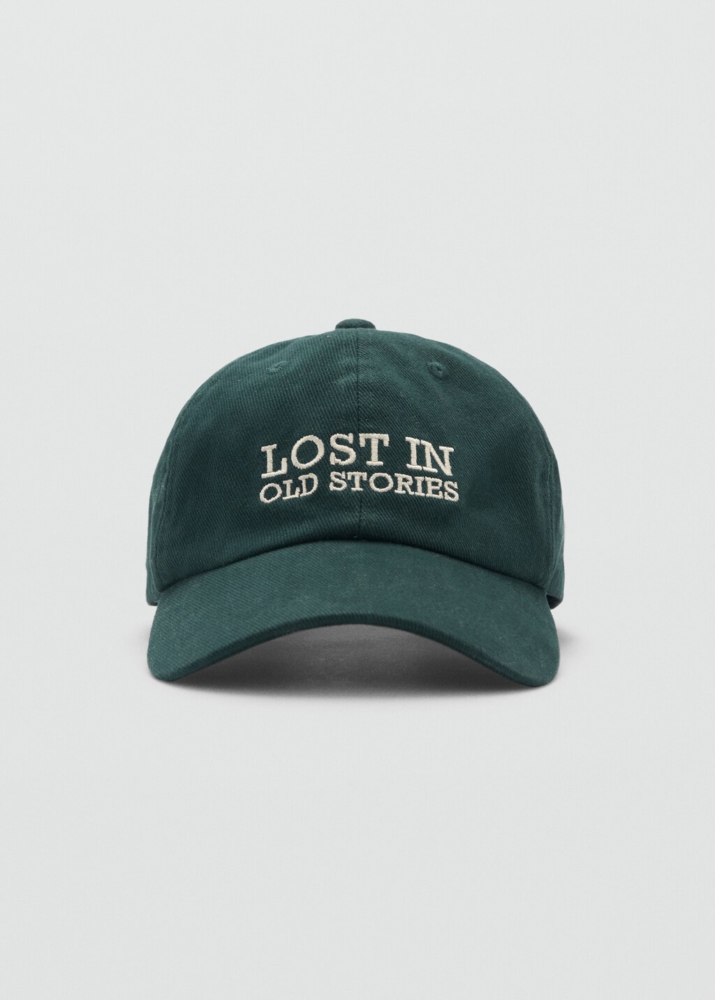 Embroidered canvas cap - Dark Navy