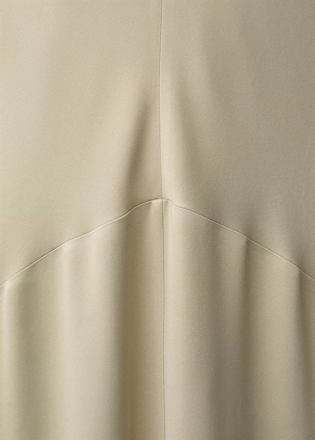 Satin dress with back opening - Pastel Green